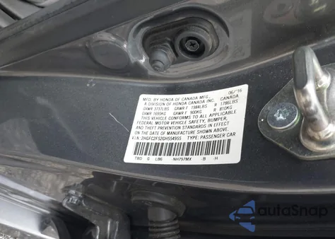 2016 Honda Civic Lx z USA, uszkodzony, nr VIN 2HGFC2F52GH554955